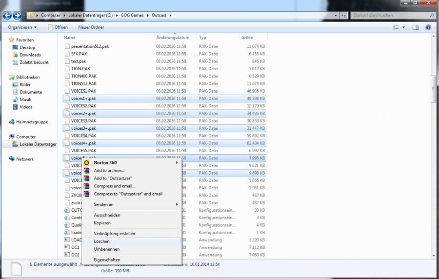 Outcast (GoG.com-Version) - German-Language-Patch